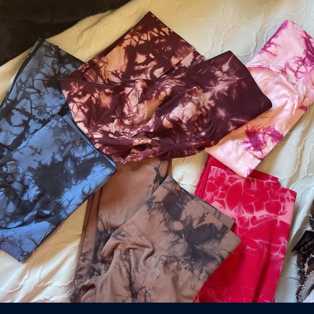 Set of 5 scrunch butt leggings